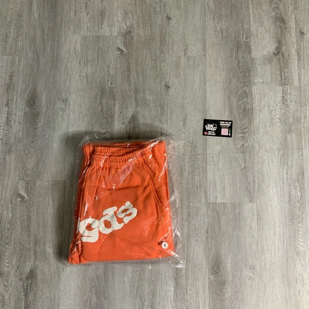 Orange Sp5der Sweatpants - Picture 2 of 6
